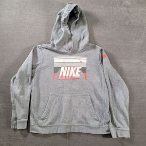 Nike Vintage White Tag Youth Hoodie Graphic Print Long Sleeve Pull‎ Over Size L